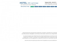 hotel-alt-lennep.de Webseite Vorschau
