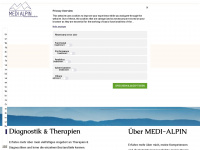 medi-alpin.de Webseite Vorschau