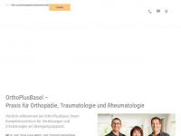 orthoplusbasel.ch Webseite Vorschau