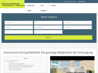 autoverschrottung-bielefeld.de Webseite Vorschau