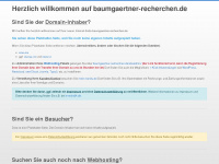 baumgaertner-recherchen.de Webseite Vorschau