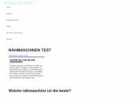testnaehmaschinen.de Webseite Vorschau