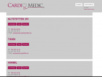 cardiomedic.ch Webseite Vorschau