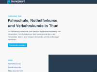 thundrive.ch Webseite Vorschau
