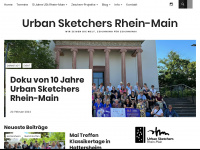 urbansketchers-rheinmain.de Webseite Vorschau