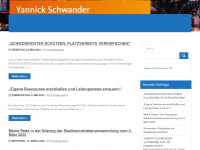 yannick-schwander.de Webseite Vorschau
