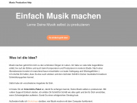 musicproductionhelp.me Webseite Vorschau