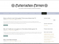 lutherischeslaermen.de Webseite Vorschau