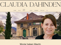 claudiadahinden.com Webseite Vorschau