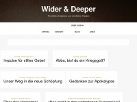wider-deeper.blog Webseite Vorschau