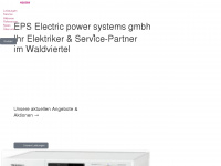 eps-modernelectric.at Webseite Vorschau