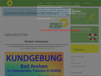 gruene-bad-arolsen.de Webseite Vorschau