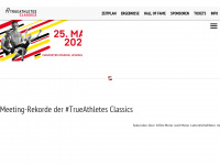 trueathletesclassics.de Webseite Vorschau