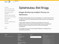 spitalneubaubielbruegg.ch Webseite Vorschau