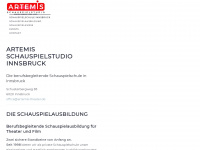 artemis-theater.at Webseite Vorschau