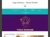 yoga-dahoam.com Webseite Vorschau