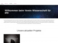 wissenschaftfueralle.ch Webseite Vorschau