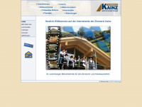 zimmerei-kainz.de Webseite Vorschau