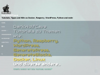 darkwolfcave.de Webseite Vorschau