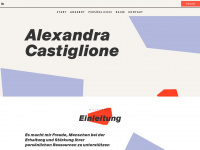 alexandra-castiglione.com Webseite Vorschau