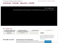 healthcare.sfu.ac.at Webseite Vorschau