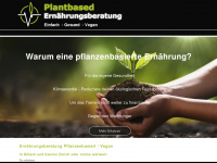 plantbased-ernaehrungsberatung.ch Webseite Vorschau