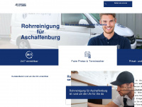rohrreinigung-aschaffenburg.de Webseite Vorschau
