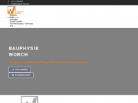 bauphysik-worch.de Webseite Vorschau