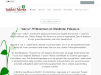 waldhotel-felsentor.de Webseite Vorschau