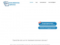 dokumentenservice.net Webseite Vorschau