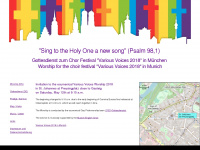 various-voices-worship.de Webseite Vorschau