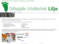 orthopaedieschuhtechnik-lilje.de Webseite Vorschau