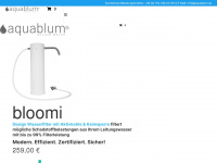 aquablum.eu Webseite Vorschau