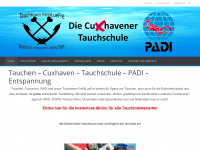 cuxhavener-tauchschule.de Webseite Vorschau
