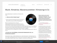 musik-und-klimakrise.de Webseite Vorschau
