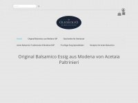 balsamico-modena.de Webseite Vorschau