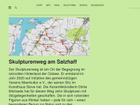 skulpturenweg-salzhaff.de Webseite Vorschau