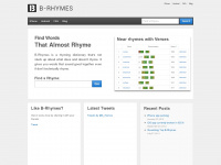 b-rhymes.com Webseite Vorschau