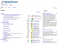 radarforum.de Webseite Vorschau