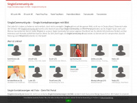 singlecommunity.de Webseite Vorschau