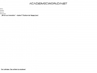 academicworld.net Webseite Vorschau