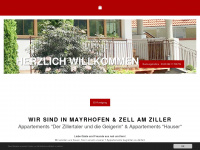 appartements-im-zillertal.com Webseite Vorschau