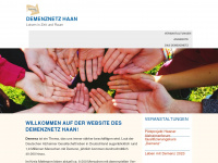 demenznetz-haan.de Webseite Vorschau