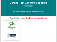 coronatest-badiburg.de Webseite Vorschau