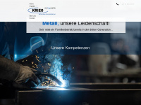 krieg-metallbau.ch Webseite Vorschau
