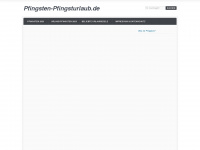 pfingsten-pfingsturlaub.de Webseite Vorschau