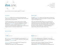 dse.one Webseite Vorschau