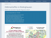oldtimer-roedinghausen.de Webseite Vorschau