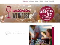 waldbroeler-weinfest.de Webseite Vorschau