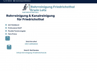rohrreinigung-friedrichsthal.de Webseite Vorschau